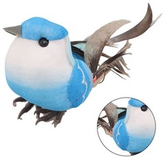6pcs Fake Artificial Parrot Feathered Bird Budgie Garden Home Decoration Pack