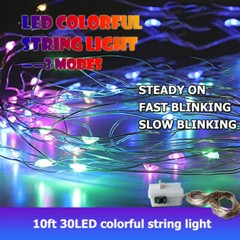 10/20/30Pcs LED Light Up BoBo Balloons Party Birthday Transparent Bubble Decor