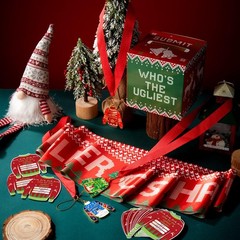 67 Pcs Xmas Ugly Sweater Party Decorations Voting Cards Set with Contest Ball…