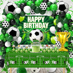 Soccer Party Decorations, 122Pcs World Soccer Birthday Party Decorations Supplie