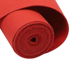 3??33Ft Red Carpet Runner Thickened Non-slip Runway Rug for Weddings Parties US