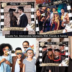 Class of 2026 Graduation Photo Booth Props Set, Inflatable Photo Booth Frame …
