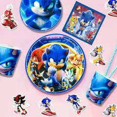 Sonic Birthday Party Decorations Sonic Party Tableware Banners Balloons Backdrop