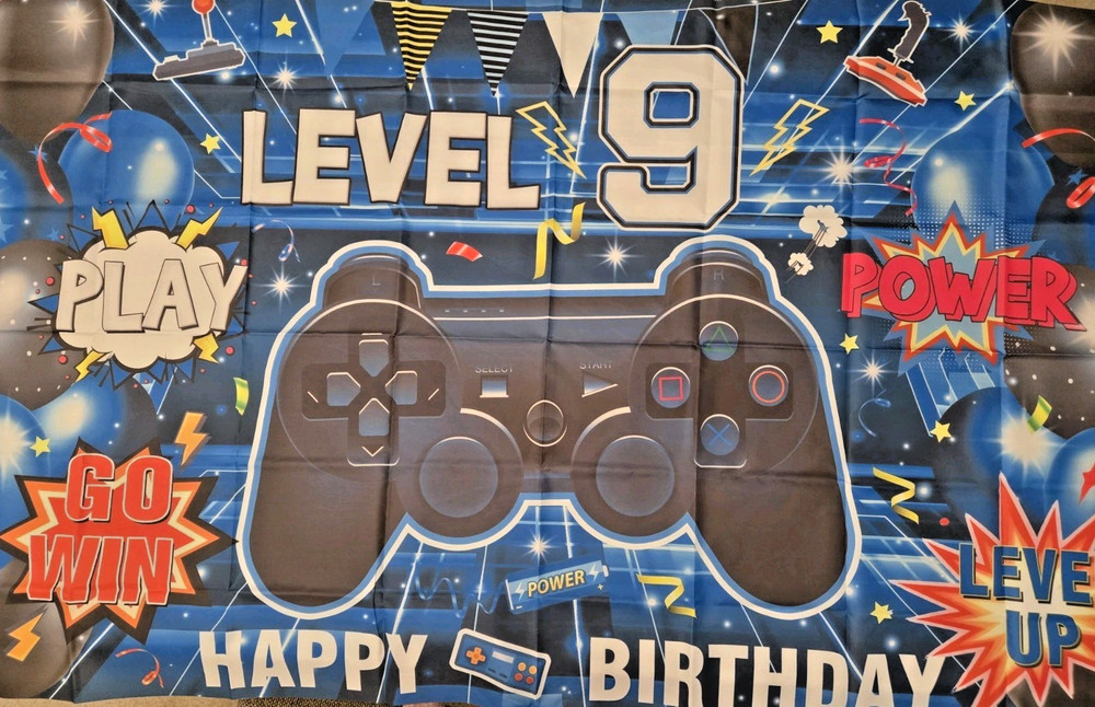 99 Video Games Themed Party Supplies Age 9 Birthday Decor Banner Topper Balloon