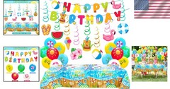 Summer Party Decotrations Pool Partys Decor Beach Theme Party Supplies Includ…