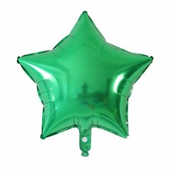 Green Star Foil Balloons 3 Pack Party Decor Balloons
