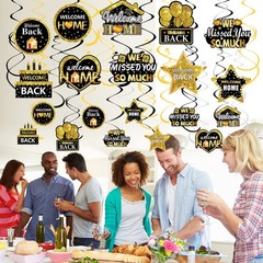 Welcome Home Decorations 30 PCS We Missed You Hanging Swirls for Home Party