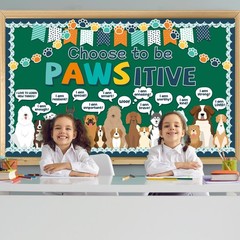 Pet Dog Classroom Bulletin Board Decorations Puppy Dog Paw Bulletin Board Set…