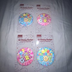 Birthday Party 16pc Bundle – Invitations-￼ Banners-Napkins-Confetti- Bday Badges