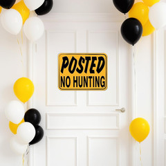 Hunting Party Decorations – 9 PCS Gone Hunting Birthday Party Sign Decorations f