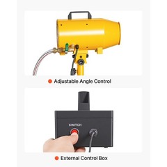 Adjustable Angle Foam Cannon with Fan, Continuous Dense Foam for Parties