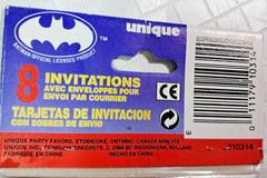 VTG Batman Party Invitations 8 pack The Animated Series DC Comics E31F