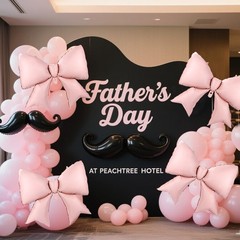 2pcs Large Bow Balloons, Bow Themed Party Decorations Elegant Coquette Balloo