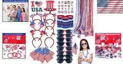 Patriotic Accessories Collection – Necklaces Bracelets Flags