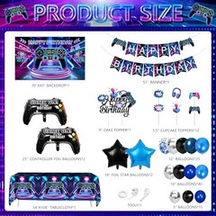 Gamer Birthday Party Decorations for Boys – 103 PCS Video Game Birthday 01