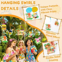 Hawaiian Party Decorations, Luau Party Decorations Include Hawaiian Themed Ba…