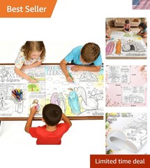 Giant Easter Coloring Posters for Kids – 2PCS 35″ x 31″ Paper Coloring Banner…