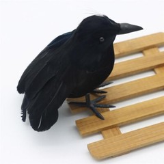 Halloween Decoration Scary Fake Crow Garden Home Party Accessory