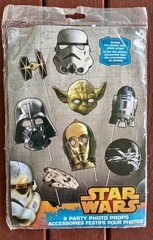 Star Wars 8 Piece Party Photo Booth Props Darth Vader Yoda Disney Unique 66479