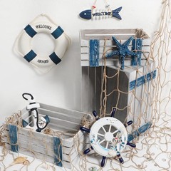 Nautical Pirate Party Decorations – Wood Crates, Fishing Net, Ship Wheel & More!