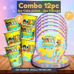 scooby doo 2pc table cover cloth party supplies decoration balloons birthday