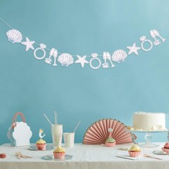 Last Toast On The Coast Banner – Coastal Bachelorette Decor,Seashell Garland …