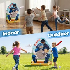 Funscape Kids Inflatable Baseball Pool Toy, Fun Swimming Soft Ball Toss Game