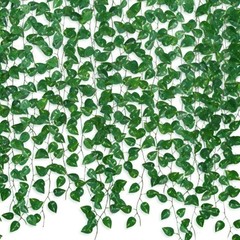 12 Pack 86Ft Fake Plants Artificial Vines for Room Decor, Faux ivy Green