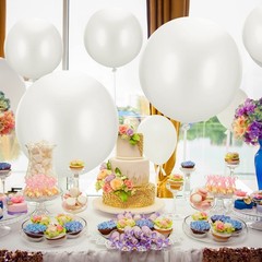 18 Pack 18/24 / 36 Inch Balloons Large Latex Giant Round Big Macaron Balloons…