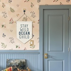 Ocean Nursery Decor, Stay Wild Ocean Child Wall Hanging Pennant Flag Banner, …