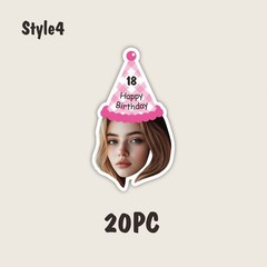 Personalized Birthday Party Banner with Name,Age &Photo – Custom Numbered Years☋