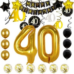 40th Birthday Decorations for Men Women 40th Birthday Party Decor 40 Years Old B