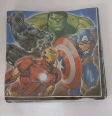 Marvel Avengers Party Pack – Plates, Napkins, Tablecloth, Cups, Tattoos, Candles