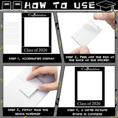 Class of 2026 32 x 24 Inch Graduation Photo Booth Frame Props 2026 Graduation…