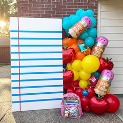 6Ft Notebook Cardboard Cutouts Giant School Theme Party Decorations Back to Scho