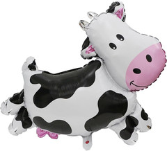 Cute Cartoon Cow Balloon Barnyard Farm Animal Themed Party Decoration Western Co