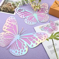 Geosar 3D Large Butterfly Party Decoration 2 Layer Giant Paper Butterfly Stic…