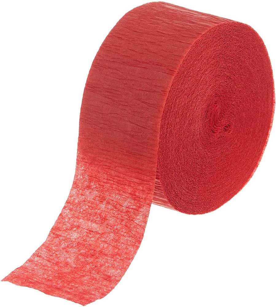 Crepe Paper Apple Red Party Wedding Reception Decoration Streamers – 81ft