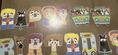 Scooby Doo party Decorations. Includes banner, Cake Topper, Invitations, Decor