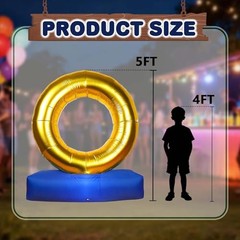 4.9*4.2Ft Inflatable Anime Decoration,Cartoon birthday Themed ring