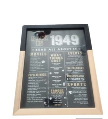 Back In 1949 Birthday Decoration Frame 9 X 11