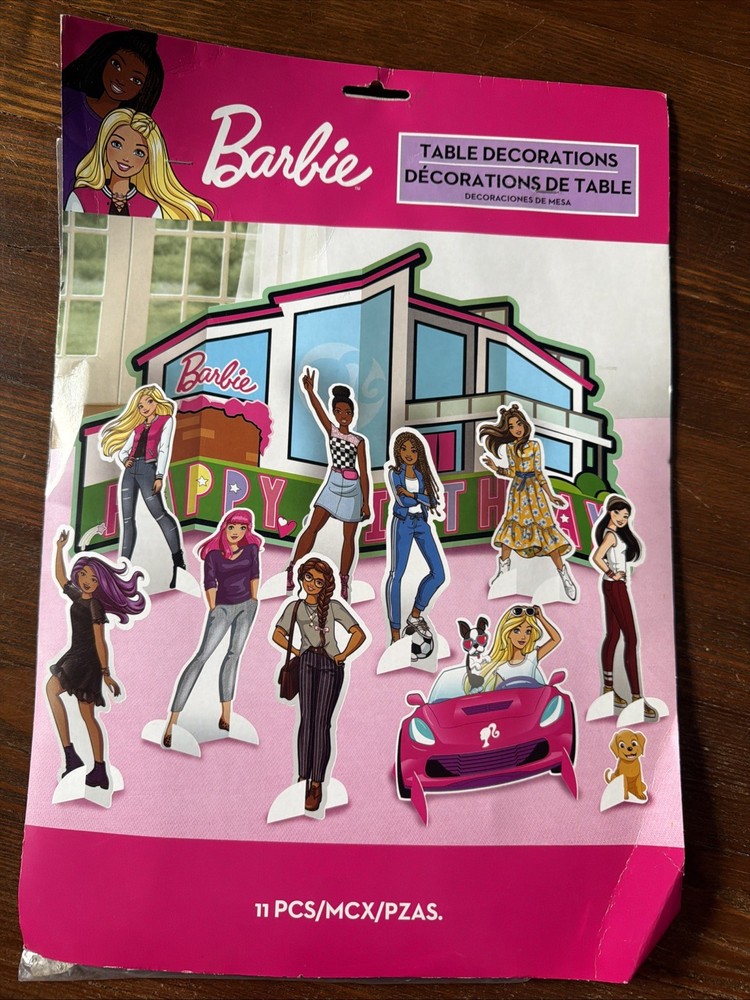 Barbie Table Centerpiece Decorations Set Birthday Party Supplies 11 Pc Birthday