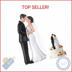 Wedding Cake Topper, 4.3″ Bride and Groom Figurine, Vintage Cake Toppers Novios