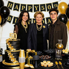 Happy 50Th Birthday Banner – Pre-Strung Birthday Party Decorations for 50Th Birt