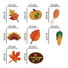 30 PCS Fall Thanksgiving Autumn Decorations Home Classroom Office Baby Shower