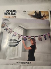 NEW Star Wars Bday Party Decorations Banners Masks Photo Backdrop Pens Candle