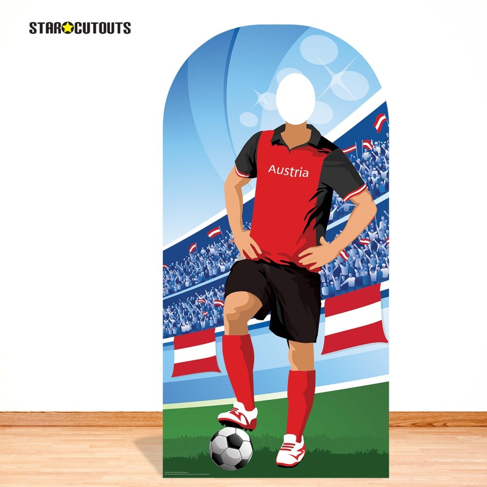 Austria Football Cardboard Stand-in – World International Soccer Championships