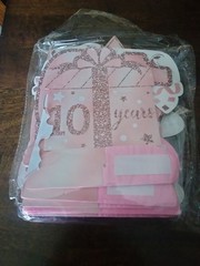 12 Piece 10th birthday Tabletop Decor Girl Pink Free Standing