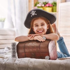 Silver Metal Pirate Coins Set – Toy Money Imitation, Spanish Doubloons – 1.06″