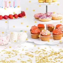 Gold Star Confetti Glitter Birthday Scatter Table Centerpiece Metallic Decor